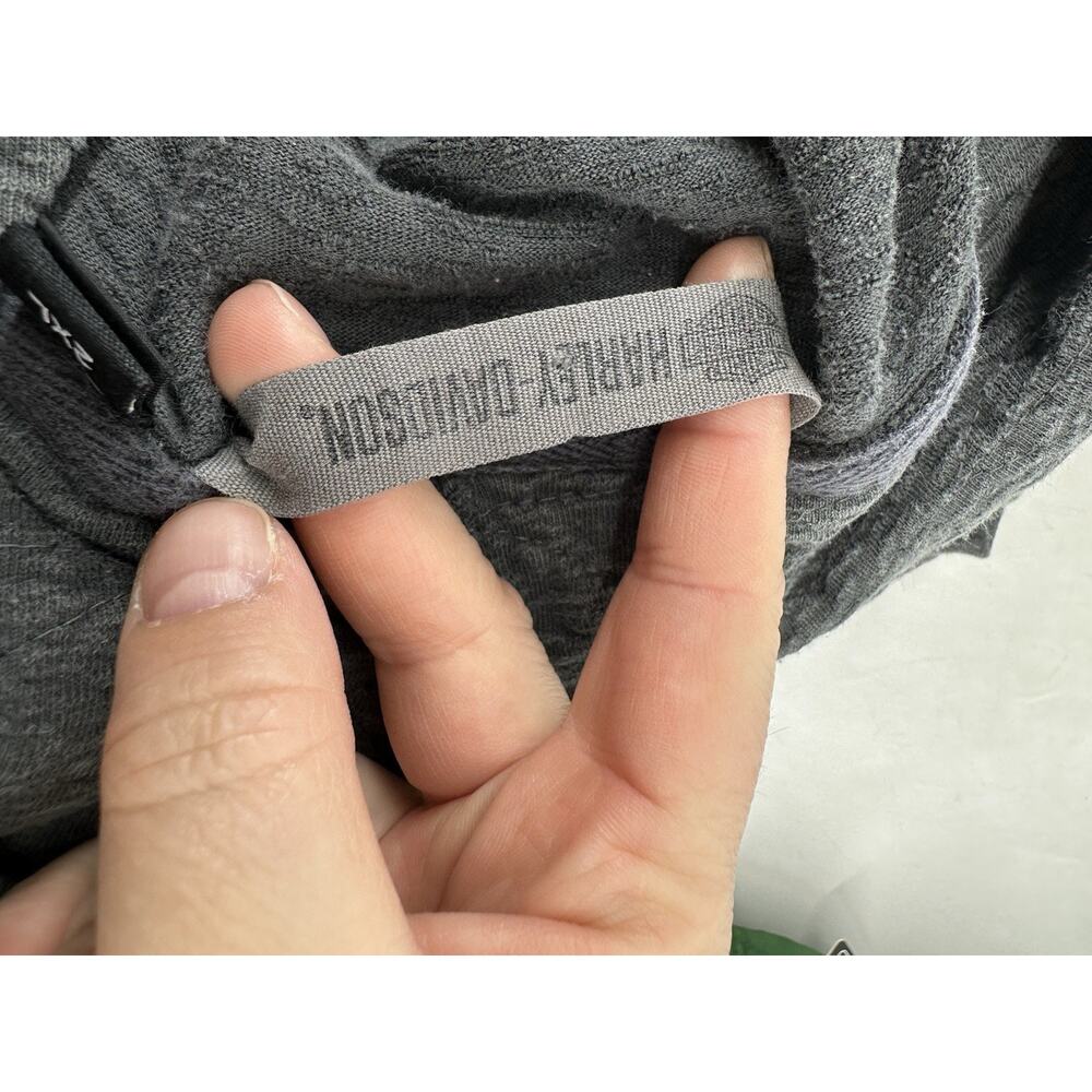 Harley Davidson Motorcycle Double Hoodie Women 2XL Gray Cotton Biker Moto CLT - Picture 5 of 9